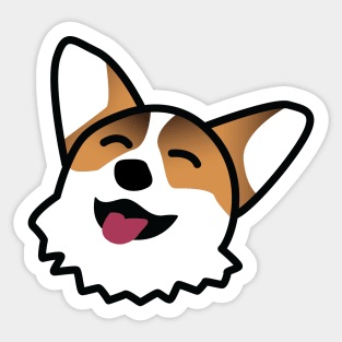 Happy Corgi Sticker